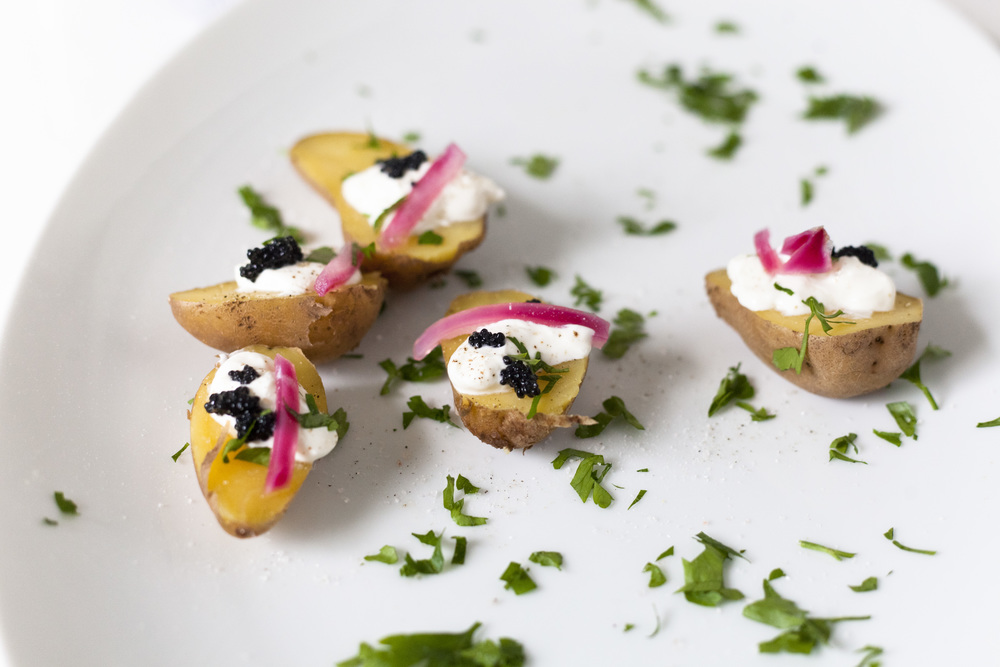 Mini Potato-Caviar Bites Recipe — Healthfully Ever After