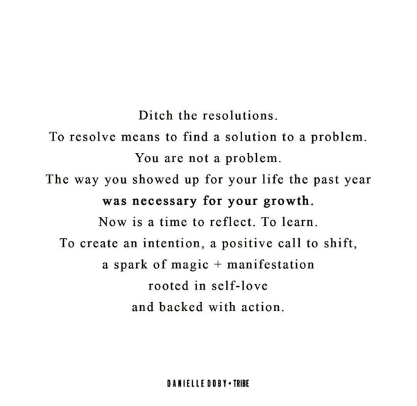 ditch the resolutions