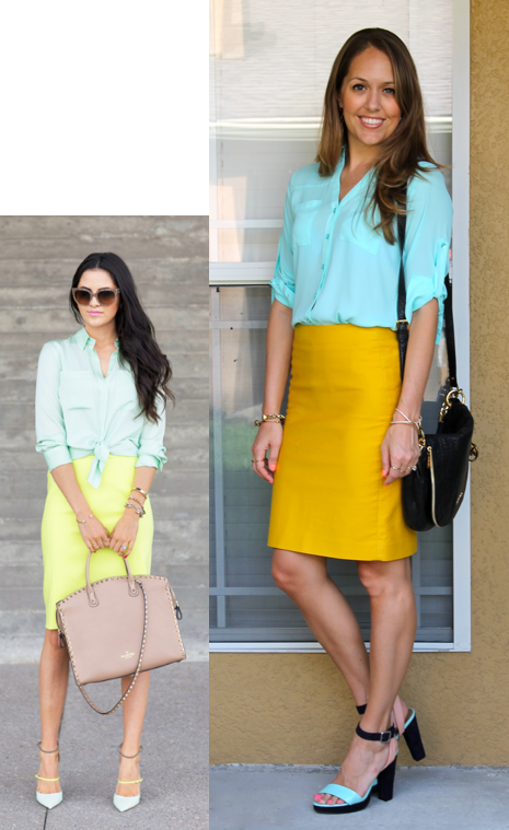 Today's Everyday Fashion: Turquoise and Yellow — J's Everyday Fashion