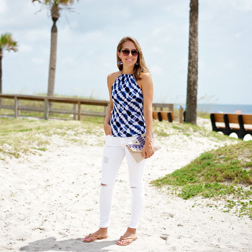 VacayStyle's Two Piece Belize Blue Maxi