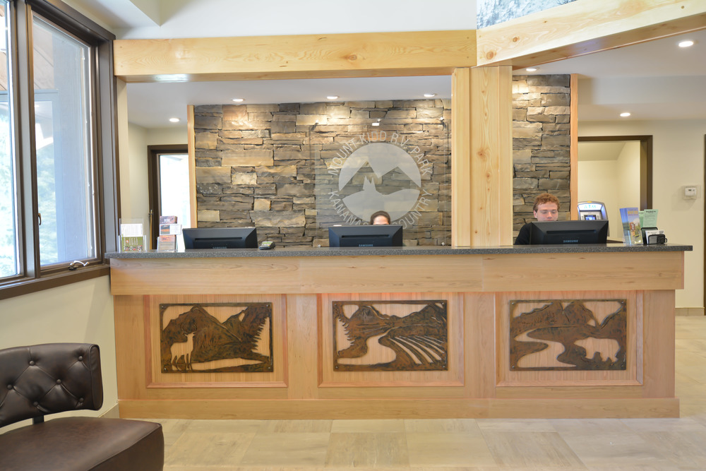 The reception and mountain cafe by Harmony Home Projects
