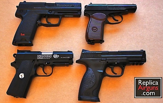 COLT DEFENDER - H&K USP - S&W M&P - MAKAROV REPLICA BB GUNS