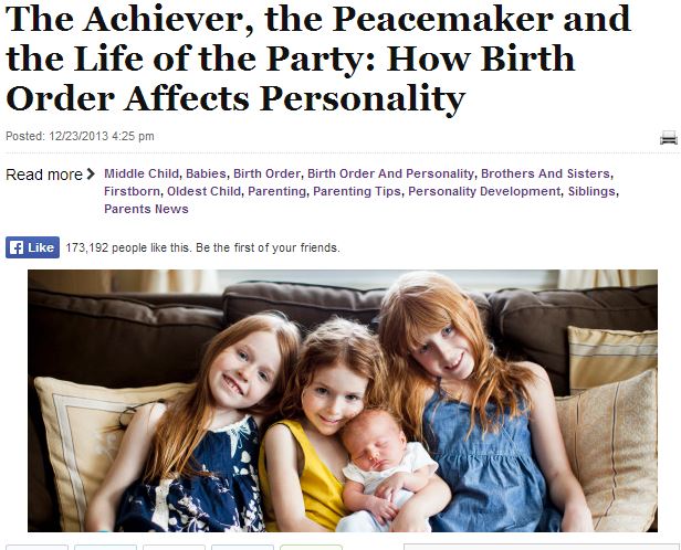 birth order and personality development