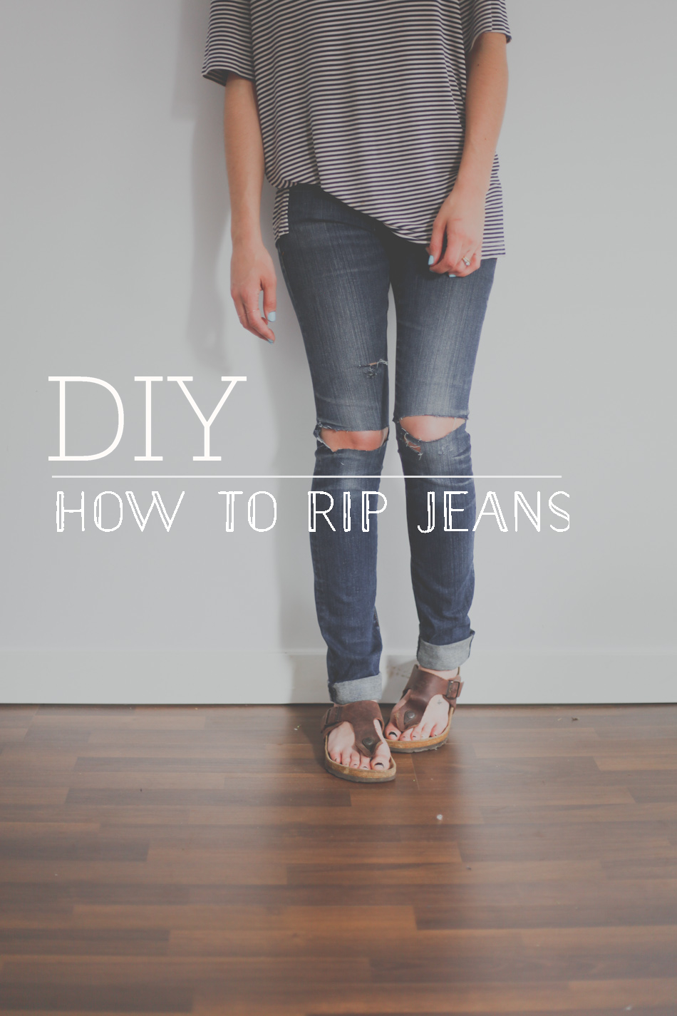DIY // How to Rip Jeans — Treasures & Travels