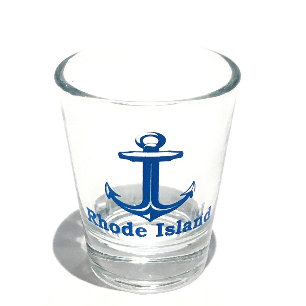 RHODE ISLAND SCENERY GREEN CLASSIC DESIGN SHOT GLASS SHOTGLASS 