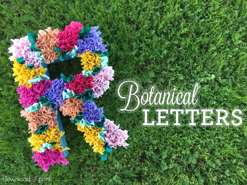 Diy In Style Botanical Letters For Wedding Decorations