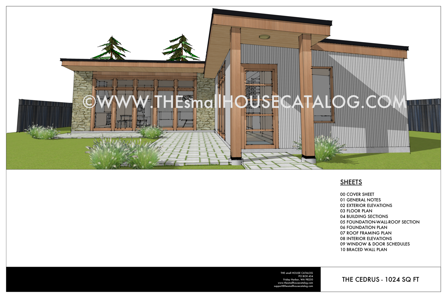 modern shed style house plans