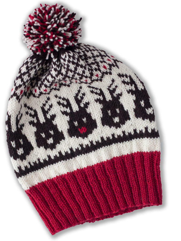 Head to the Sleigh! PDF Christmas Hat Knitting Pattern ...