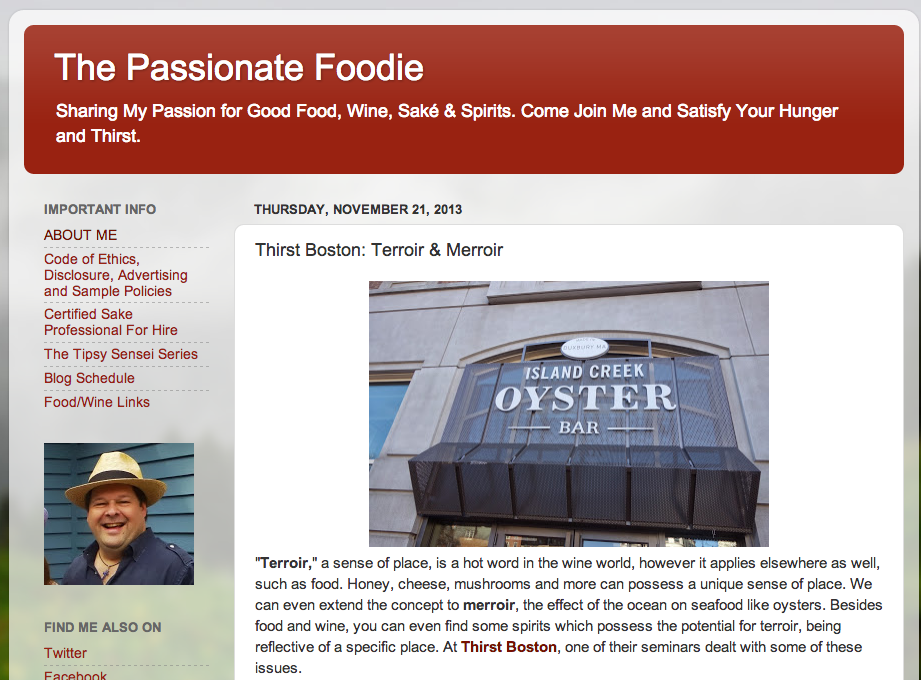 The Passionate Foodie Nov. 21, 201