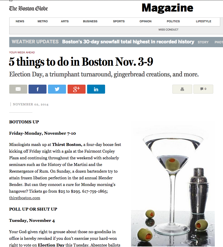 Boston Magazine Nov 02, 2014