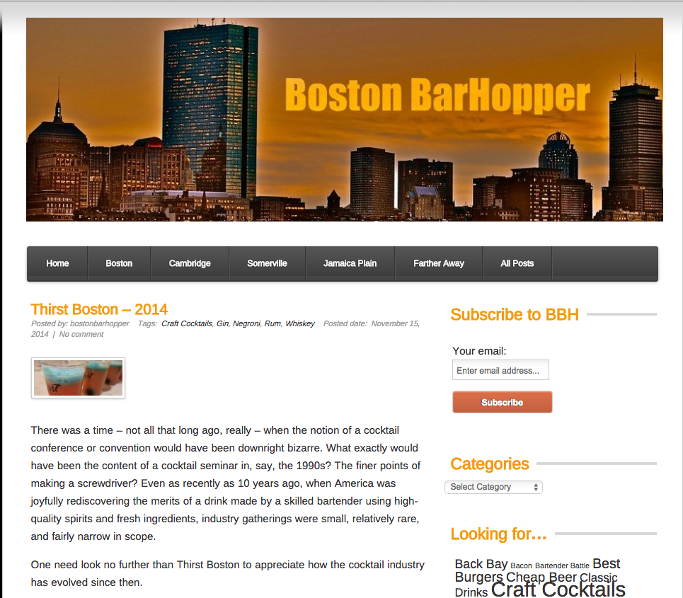 Boston Barhopper Nov 15, 2014