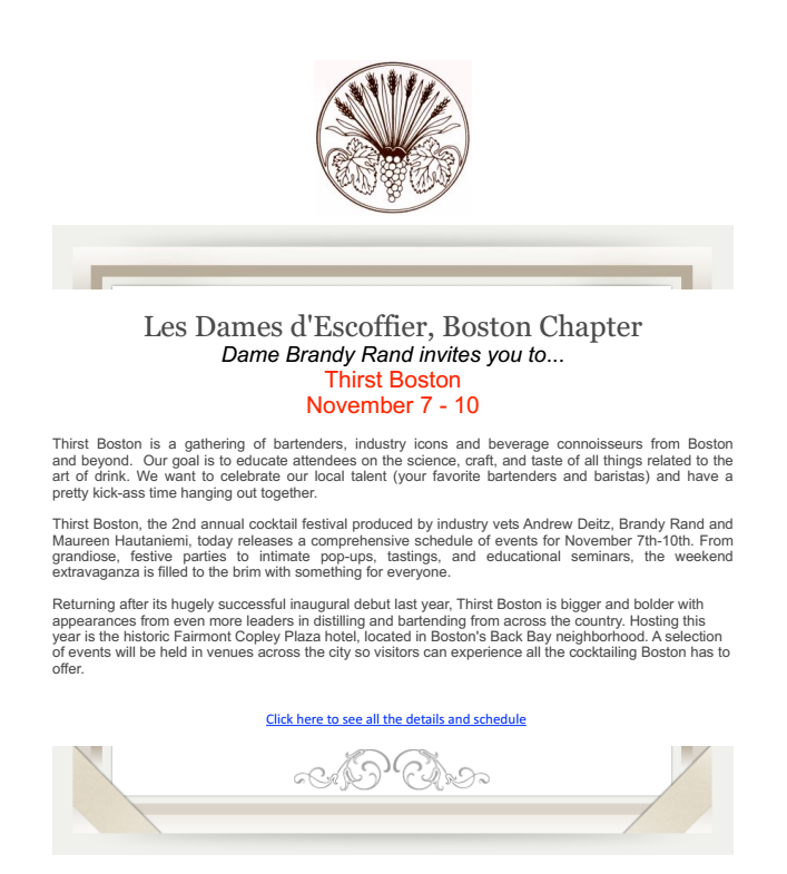 Les Dames d'Escoffier - Newsletter Oct 11, 2014