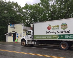 Food Connects, a nonprofit food distribution hub based in Brattleboro, delivers locally produced food and farm products to independent stores, schools, health care facilities, and colleges in New England.  Photo by Food Connects.