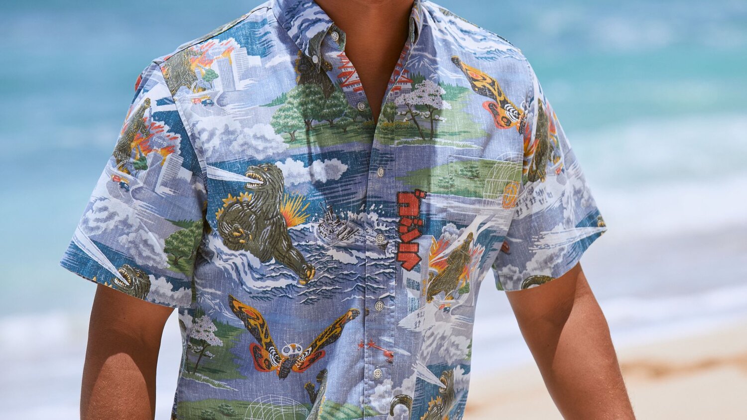 Get Ready for Days at the Beach in New GODZILLA Hawaiian Shirts ...