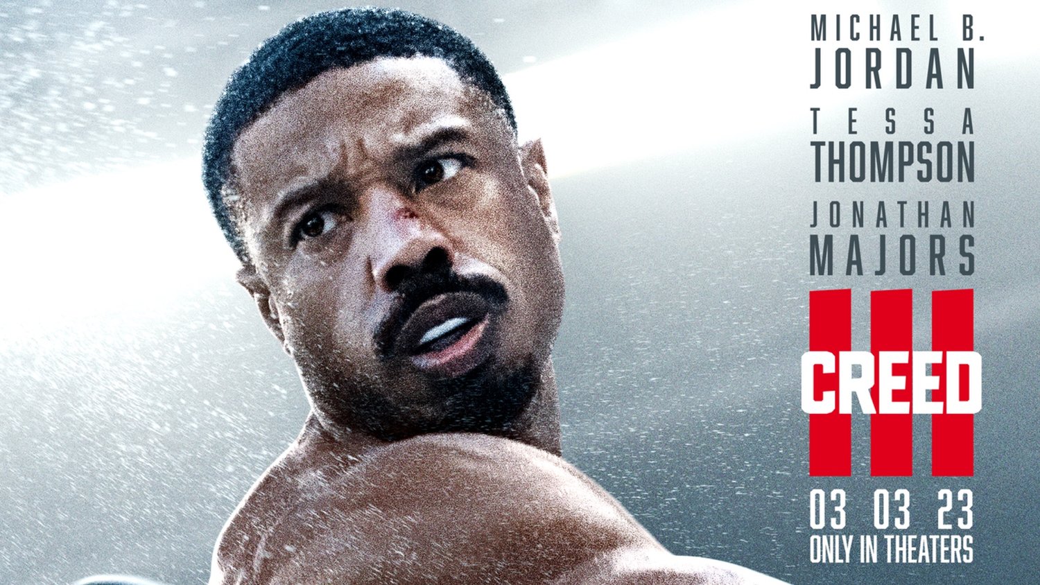Nouvelle affiche pour Michael B. Jordan’s CREED III présente Adonis Creed dans Boxing Action