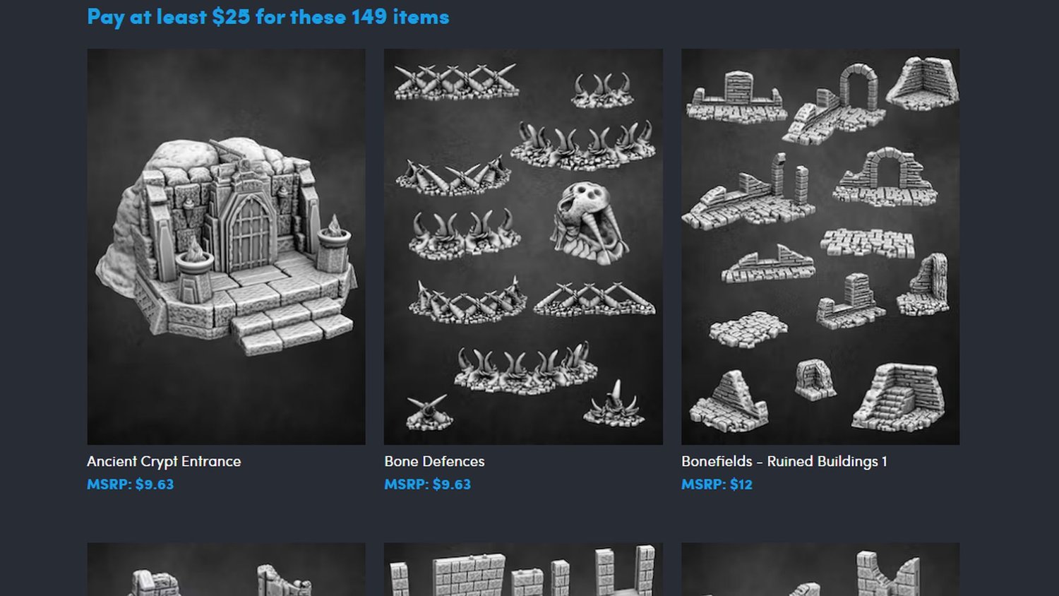 Obtenez plus de 1000 $ de goodies TTRPG imprimables en 3D pour 25 $ avec un Humble Bundle