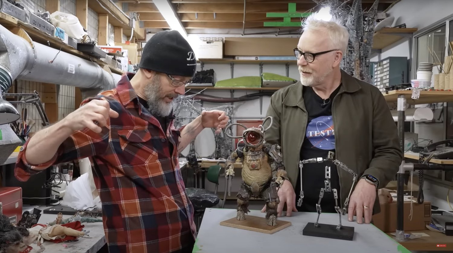 Adam Savage apprend comment les marionnettes en stop-motion des temps modernes sont fabriquées