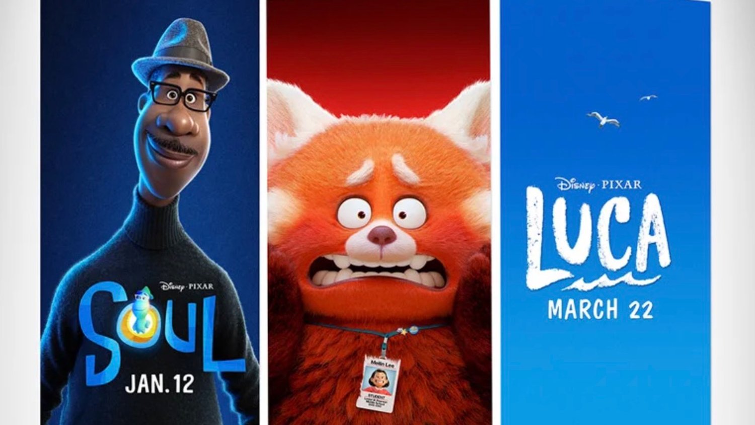 Bande-annonce des sorties en salles de Pixar’s SOUL, TURNING RED et LUCA