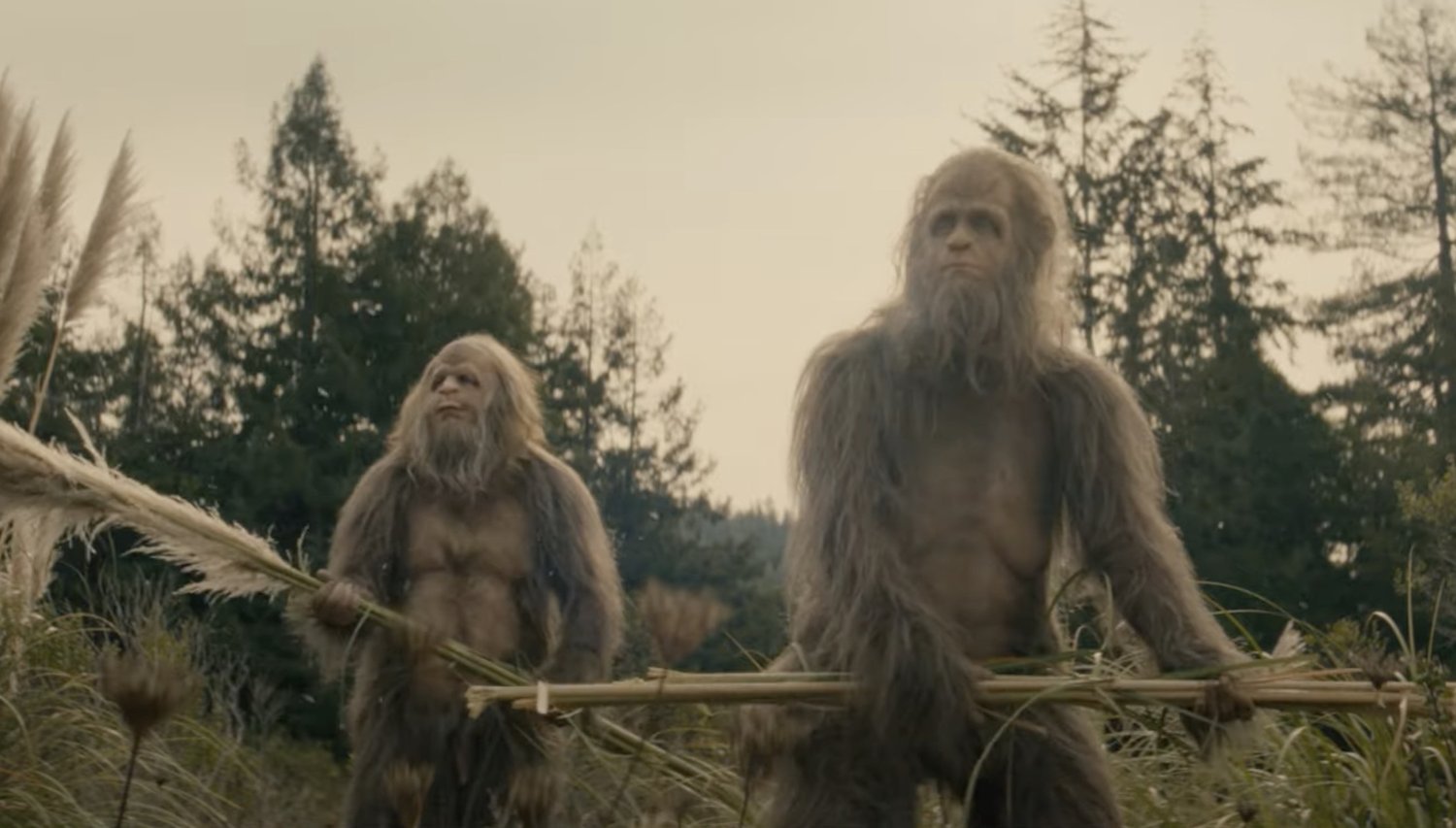 Bande-annonce du film Bigfoot SASQUATCH SUNSET de Jesse Eisenberg et Riley Keough