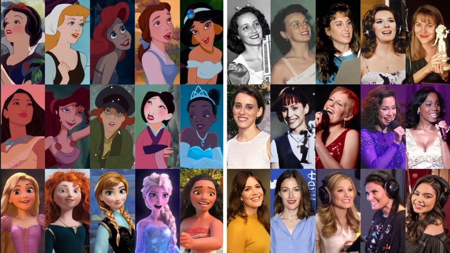 Compilation vidéo amusante d'actrices Disney Voice jouant aux côtés de leurs personnages de princesse