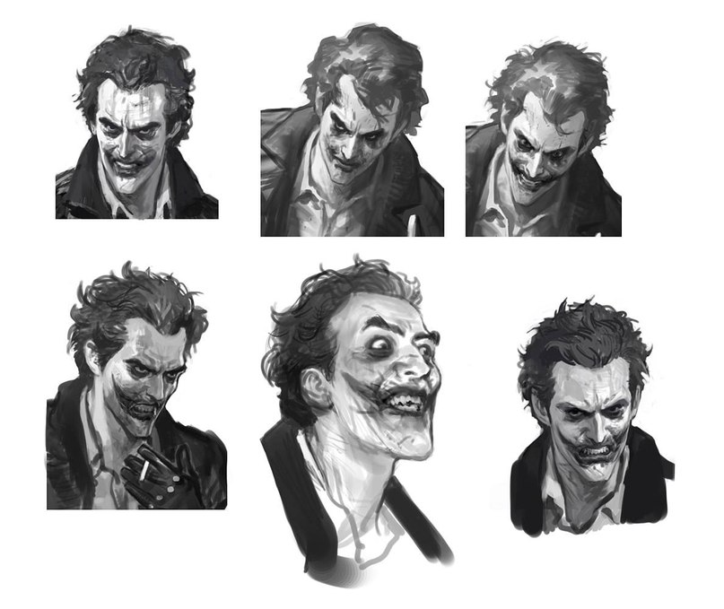 Joker Concept Art for BATMAN: ARKHAM ORIGINS - GeekTyrant