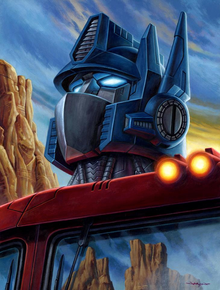 Optimus Prime and Megatron Portraits by Jason Edmiston.