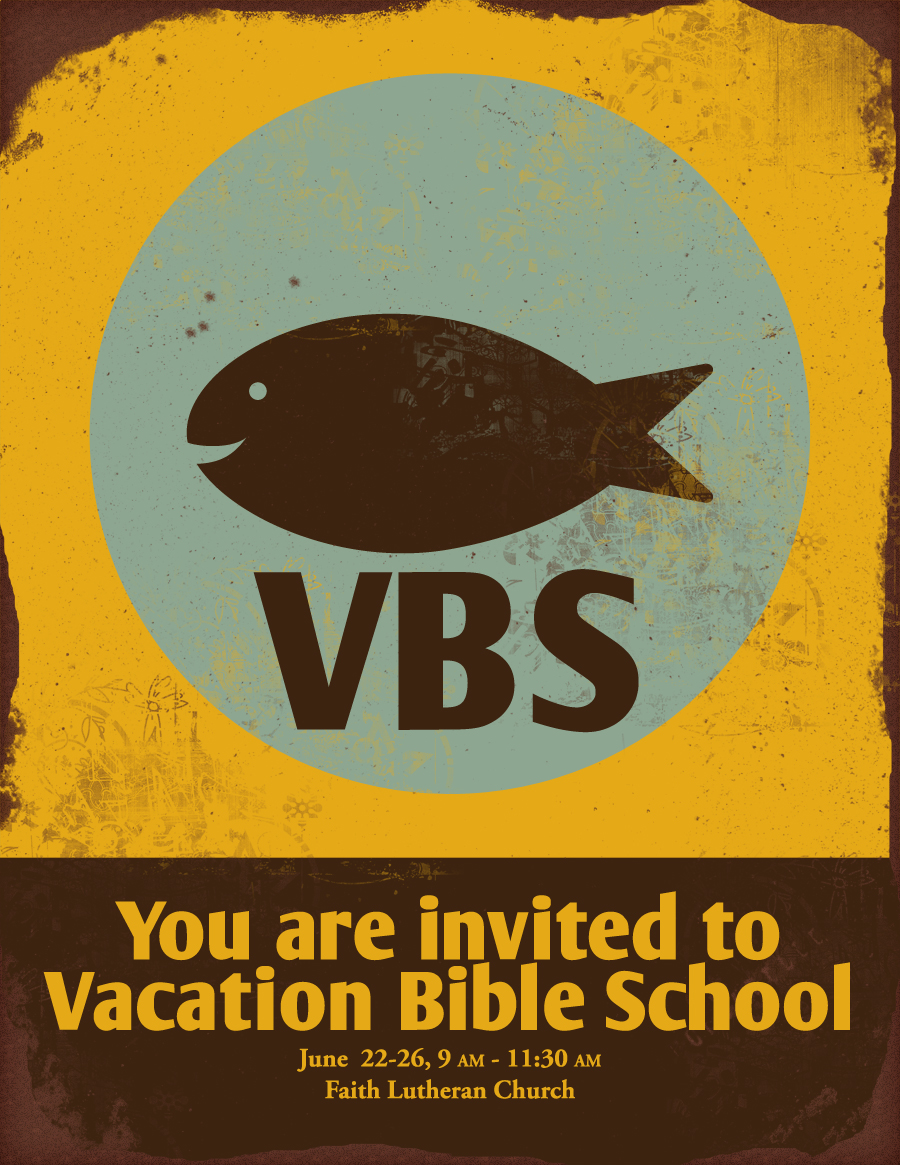 Basic Flyer Design Free VBS Flyer Background — Corissa Nelson Art