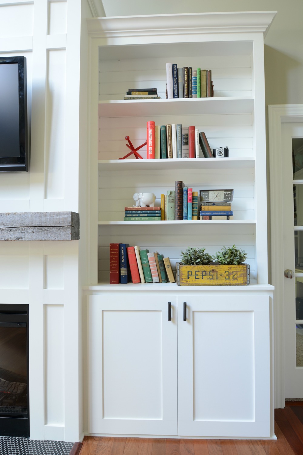 Living Room Built-In Cabinets — Decor and the Dog