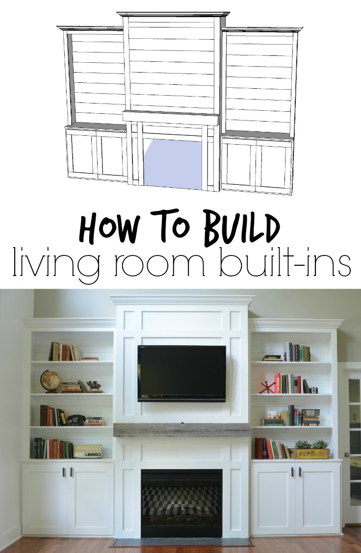 Living Room Built Ins Tutorial Cost Decor And The Dog
