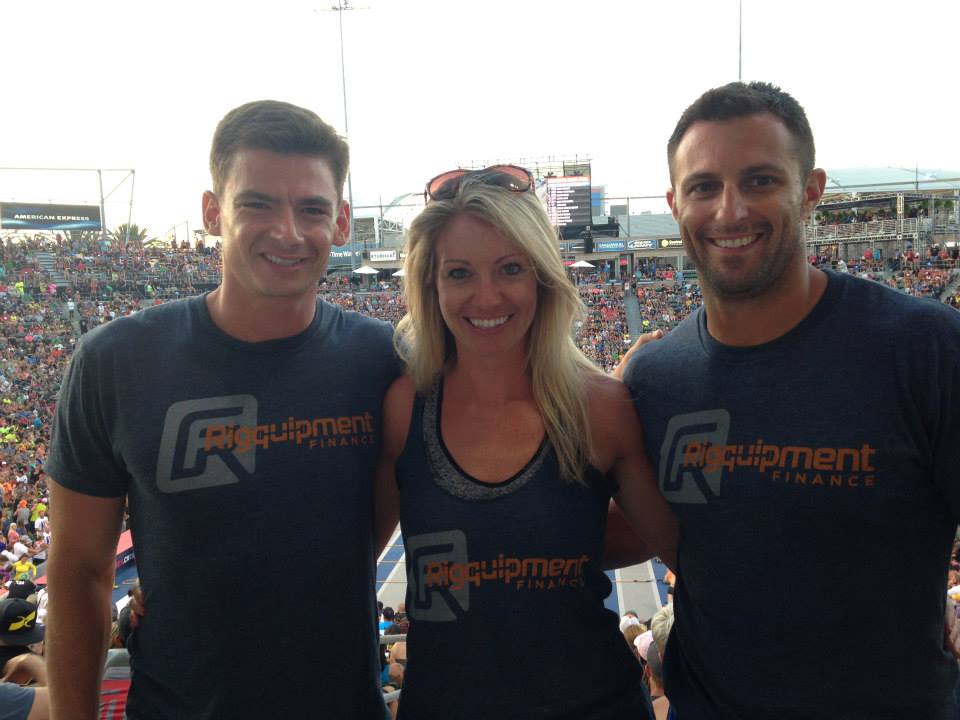                                                                                                             Clayton, Chelsea and Joe at the 2014 CrossFit Games
