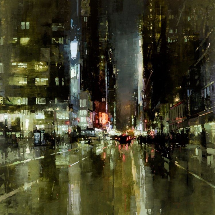  New York (no. 7) - 48 x 48 inches - Oil on Panel - 5/2014 
