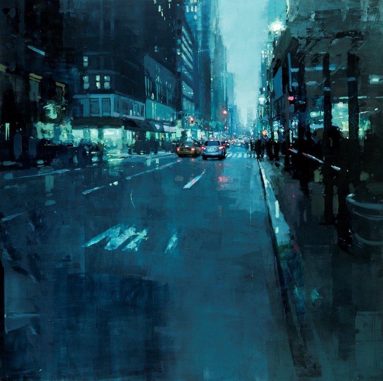  New York no. 10 - 30 x 30 inches - Oil on Panel - 6/2014 
