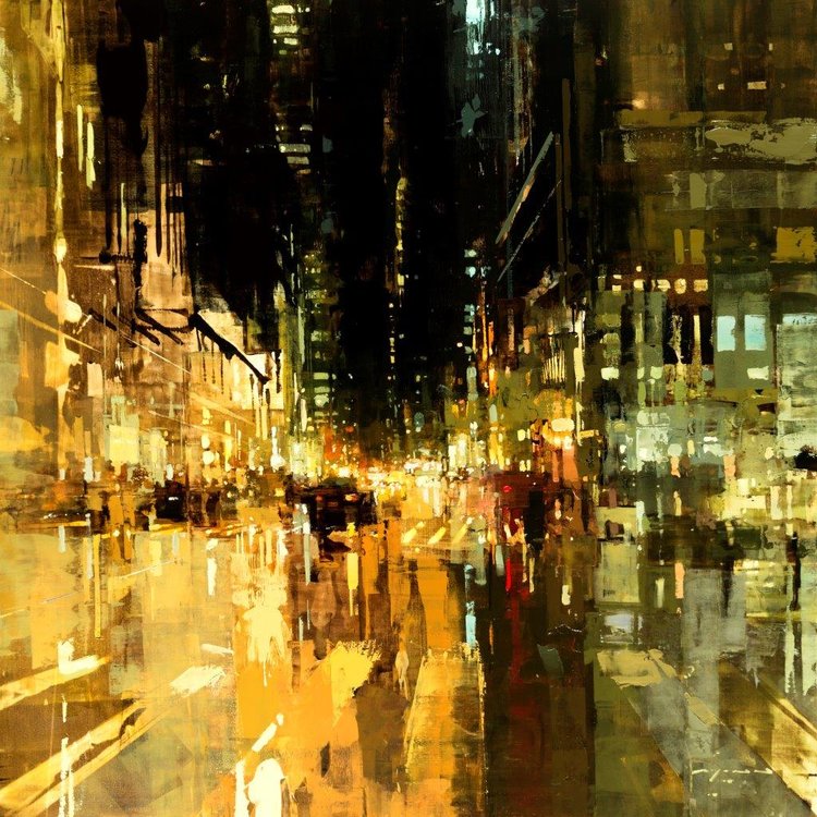  NYC 22 - 36 x 36 inches - Oil on Panel - 2/2016 