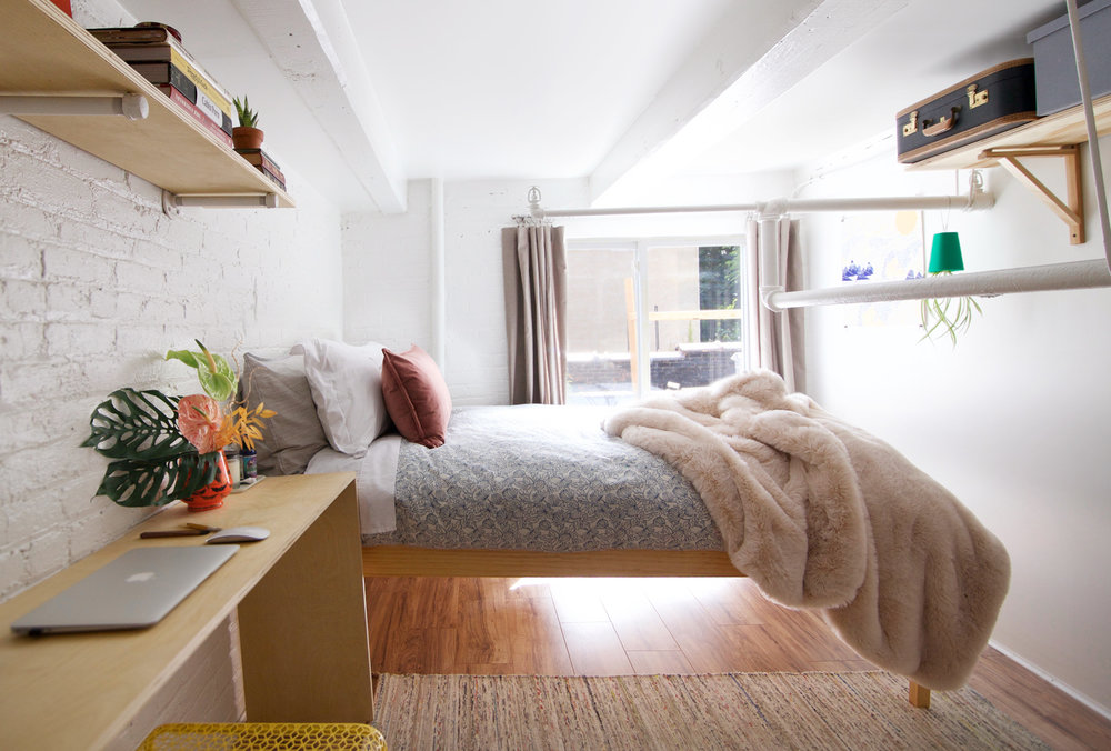 interior design: loft bedroom 1 — kristina zmaic studio
