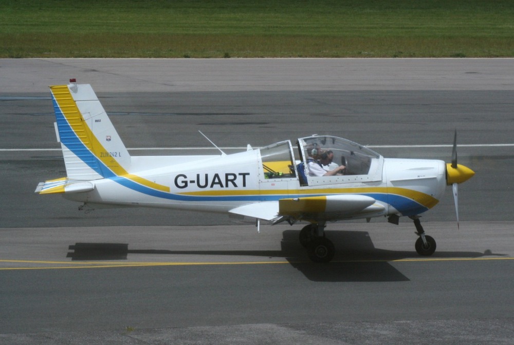  The Zlin 242L as used in our aerobatics training, sporting it's personalised registration! 