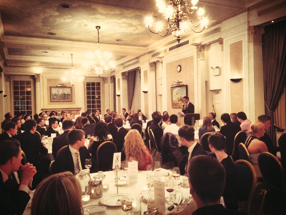 Scott Pendry, Chairman of the Air League, speaks at the Young Aviators' Dinner held at the RAF Club in Piccadilly, London earlier this month. I'd be impressed if someone can spot me in the audience! 