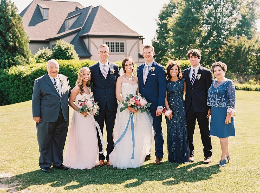 Our Southern Wedding Our Bridal Party and Family Photos