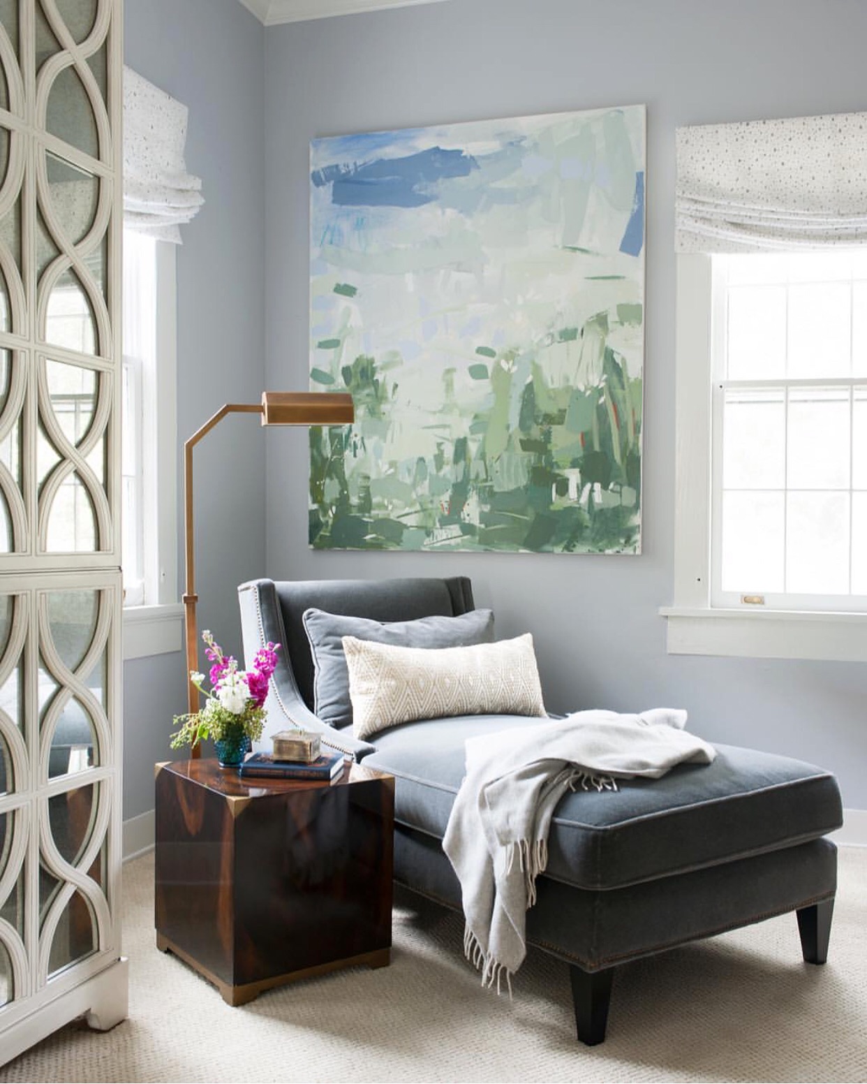  So fun seeing my painting in this beautiful space by Gordon Dunning in Atlanta Home Magazine! 