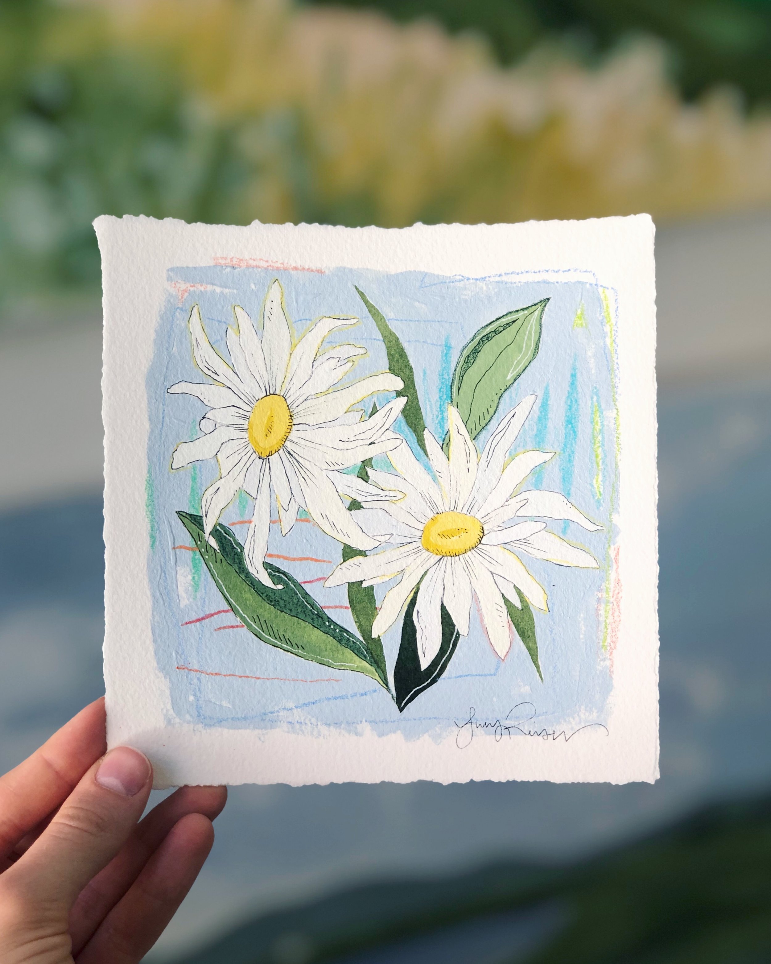  Wildflower Wednesdays series: Painting no. 2. 
