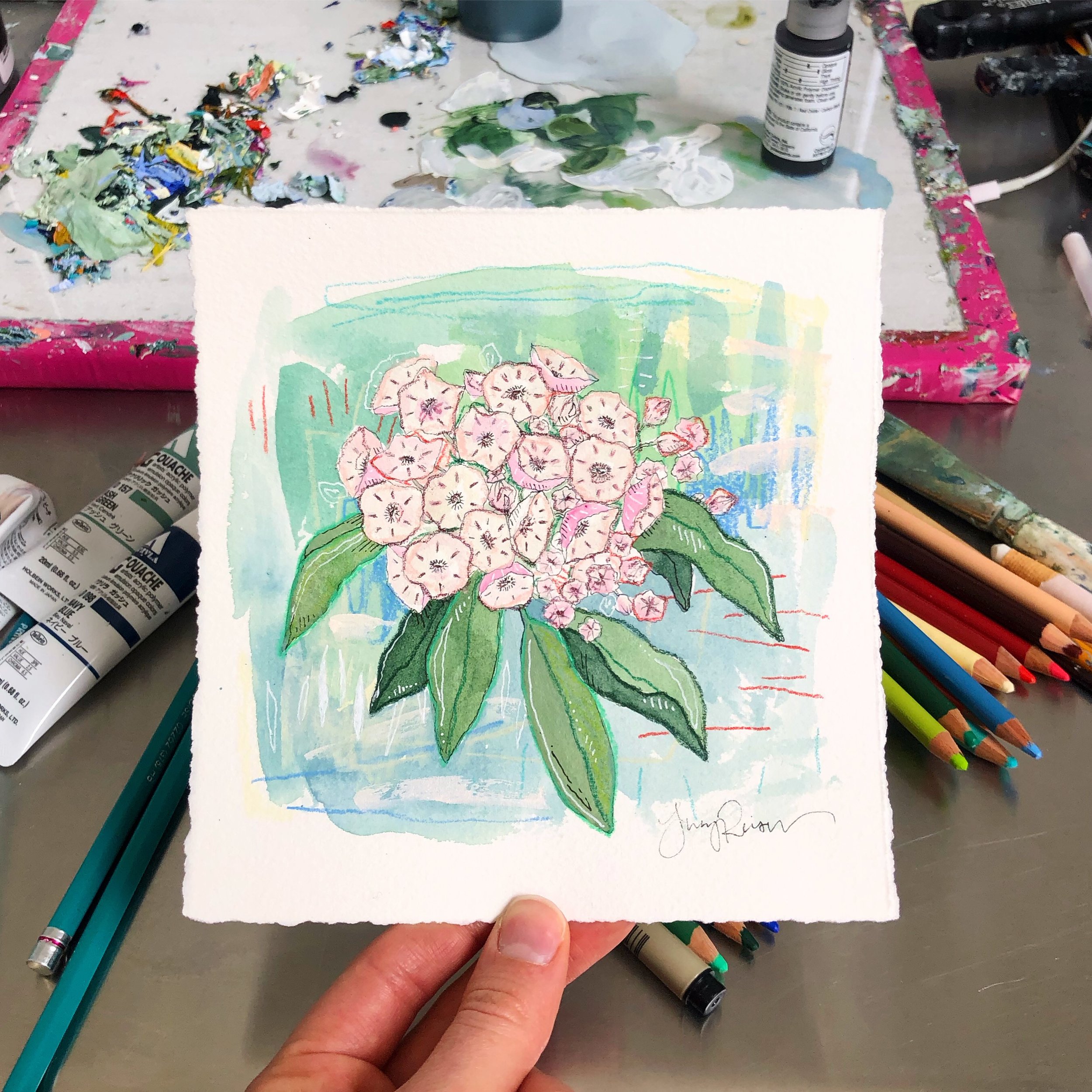  … which led to the first painting in my  Wildflower Wednesdays  summer series. 