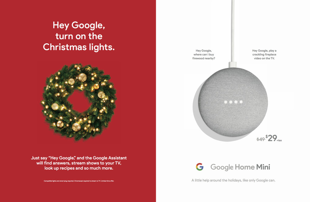 Google Home Print Ads