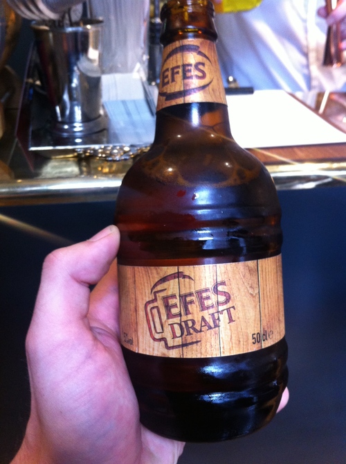 Efes Beer is a Turkish Staple and always on offer at Ted's Grooming Room