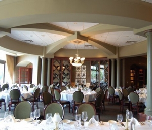 The dining room of Ruth's Chris Steak House in Fairfax.
