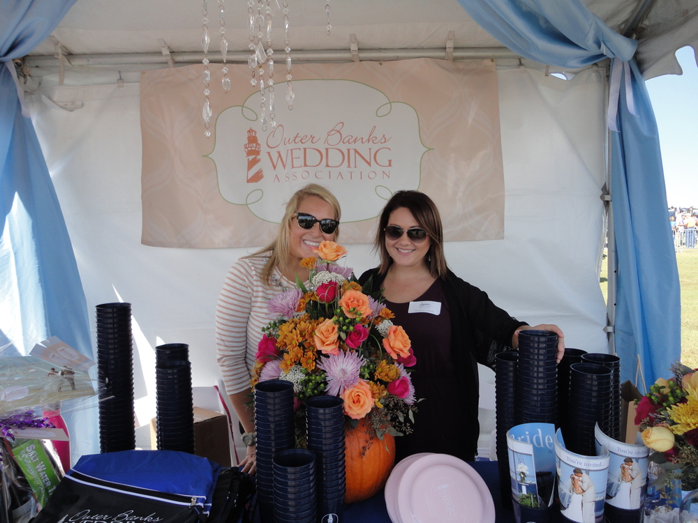 Alyson & Abigail at the Seafood Frestival representing OBXWA.