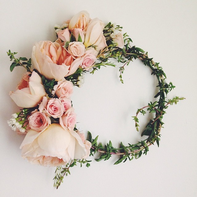 DIY wedding flower crown