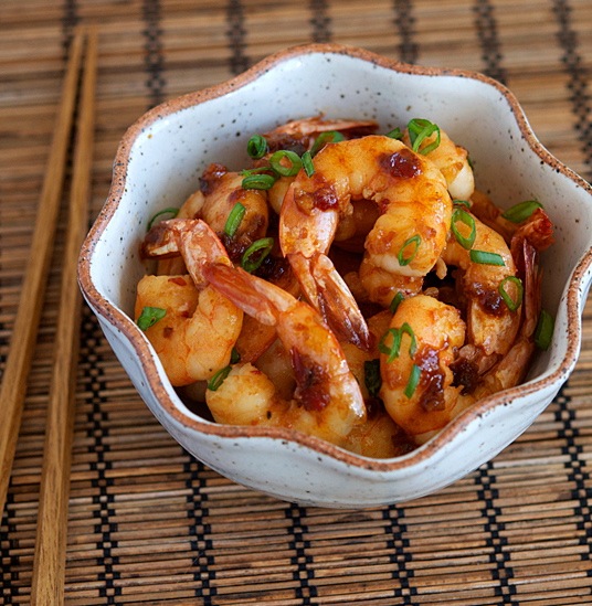 What is a recipe for garlic shrimp?