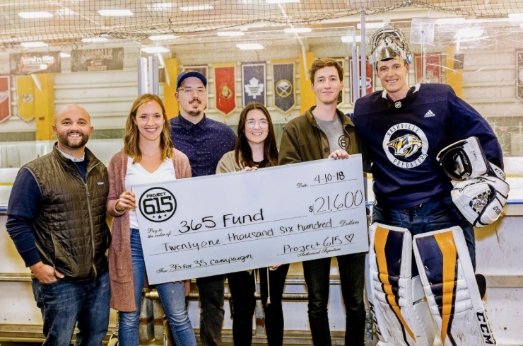  Thank YOU from Pekka Rinne and all of us at Project 615&nbsp; 