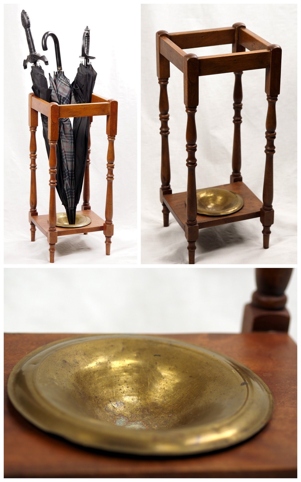 Sold Wowfinds in The Most Elegant and Interesting Antique Wooden Umbrella Stand for Home