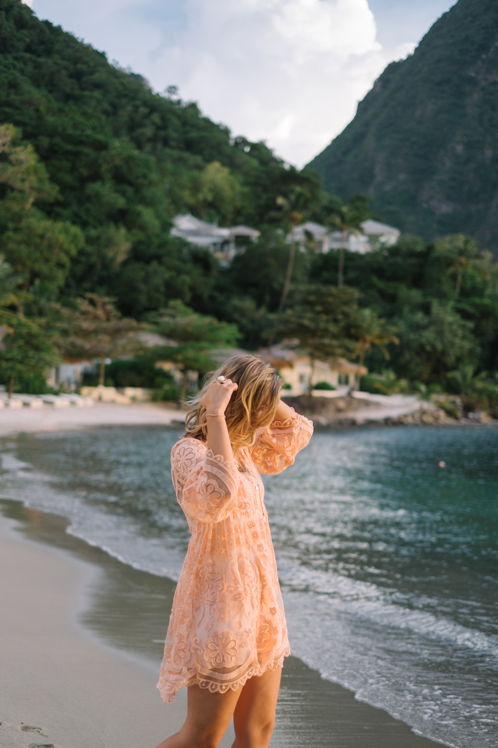 Free People Lace Dress in St. Lucia — It's Julien