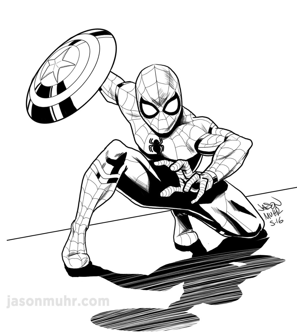 Daily Sketch: Civil War Spider-Man — Jason Muhr ...